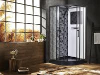 Полукруглая душевая кабина 80х80х210 ESKBB80CR Esbano фото в интернет-магазине Русалия