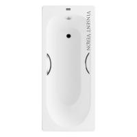 Ванна чугунная Vinsent Veron Soissons 170x70x42  с дугообразными хромированнами ручками VCN1707042H/VH0015CH фото в интернет-магазине Русалия