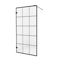 Душевое ограждение NEW TRENDY AVEXA BLACK 110x200 EXK-2024 (черный) фото в интернет-магазине Русалия