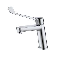 Смеситель для раковины с хирургической ручкой  Splenka S08.10, хром фото в интернет-магазине Русалия