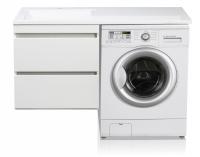 Комплект мебели Даллас 120 Люкс Plus белый подвесной Style Line фото в интернет-магазине Русалия