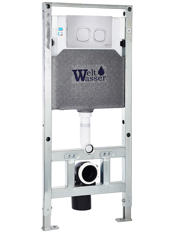 AMBERG 506 ST MT-CR Инсталляция для унитаза. Матовый хром кнопка WeltWasser