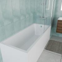 Ванна акриловая Vincea VBT-2G170-FR с каркасом 1700*700*470, пристенная, цвет белый фото в интернет-магазине Русалия