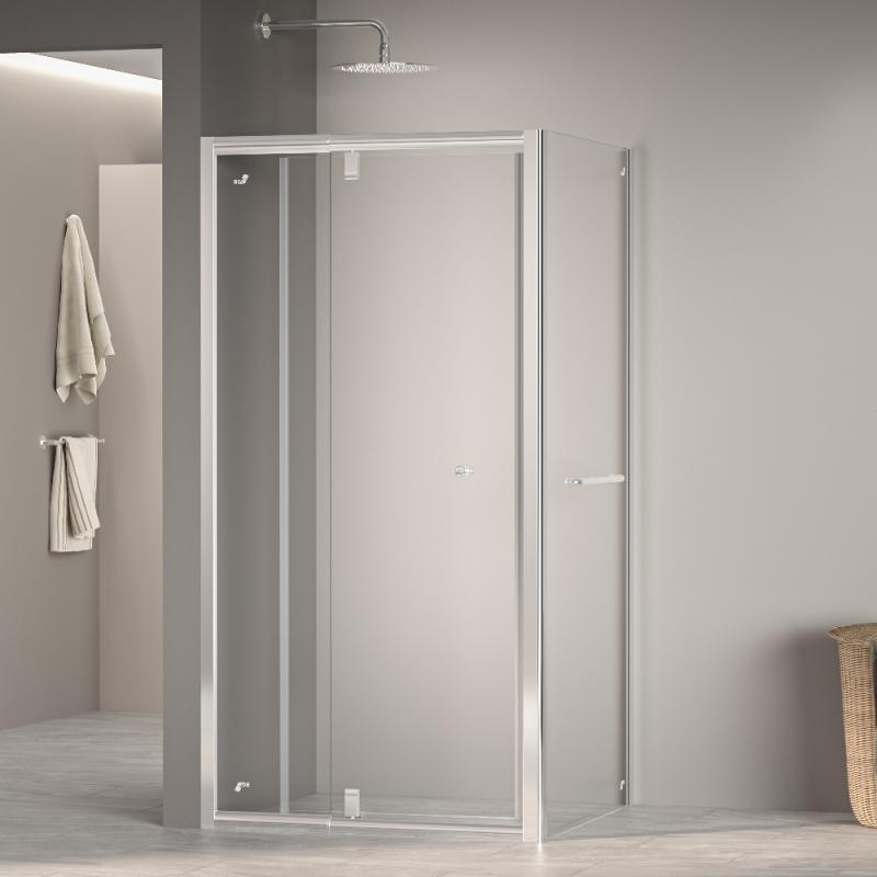 Душевой уголок RGW PA-32-1 (PA-02 + Z-060-1) 900×900, профиль хром, стекло прозрачное