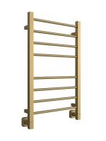 Полотенцесушитель ДВИН S plaza 80/50 Водяной К8 квадрат Золотой матовый 4657812411843 фото в интернет-магазине Русалия