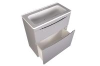 Тумба с раковиной Бергамо Мини 70 напольная, Люкс антискрейч серый Style Line фото в интернет-магазине Русалия