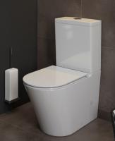 Унитаз-компакт безободковый с сиденьем микролифт Soldo SH0203 SHRUDERS фото в интернет-магазине Русалия