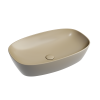 Умывальник чаша накладная овальная (цвет Капучино Матовый) Element 600*380*138мм CN6049MC Ceramica Nova фото в интернет-магазине Русалия