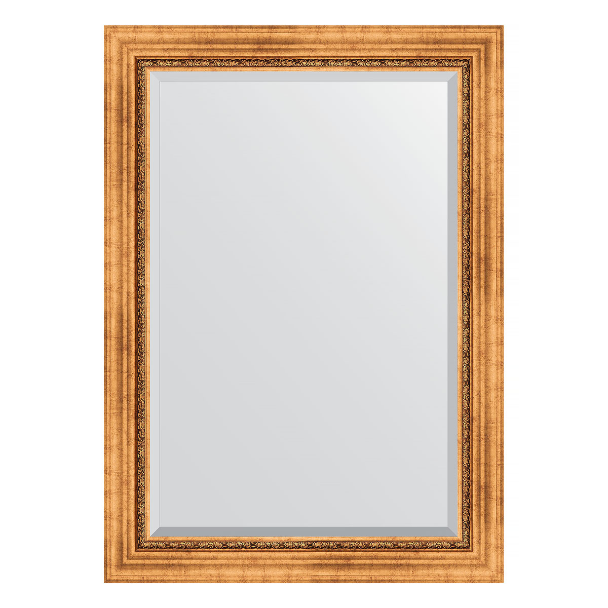 Зеркало настенное с фацетом EVOFORM в багетной раме римское золото, 76х106 см, BY 3464