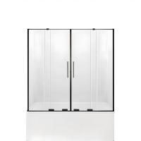 Шторка для ванны NEW TRENDY SMART BLACK 160x150 EXK-4210 (черный) фото в интернет-магазине Русалия