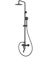 Душевая система с изливом RUSH Santiago (SUS1116-40Black) фото в интернет-магазине Русалия