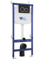 BAMBERG 460 BL Инсталляция для унитаза. Черная кнопка WeltWasser фото в интернет-магазине Русалия