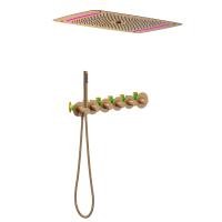 Душевая система встроенная с термостатом Timo Saona розовое золото (SX-2319/19SM) фото в интернет-магазине Русалия