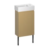 Тумба с раковиной WC Area 40 см матовый бежевый 221803005 Wellsee фото в интернет-магазине Русалия