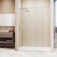 Душевая перегородка RGW WA-050W (WA-002W + Z-070W) 1000, стекло прозрачное, профиль белый фото в интернет-магазине Русалия