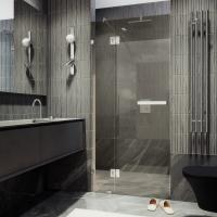 Душевая дверь с добором на петлях 1950*900 Стекло 8 мм Бронза MGD-491-4 MaybahGlass фото в интернет-магазине Русалия