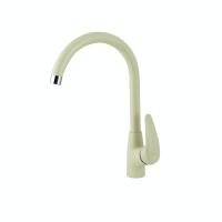 Смеситель для кухни Lemark LINARA с высоким поворотным изливом, цвет: шампань (LM0405PSH) фото в интернет-магазине Русалия