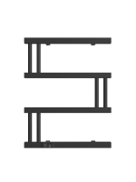 Полотенцесушитель ДВИН M plaza neo 60/50 Электрический К диммер квадрат Чёрный матовый 4657771771231 фото в интернет-магазине Русалия