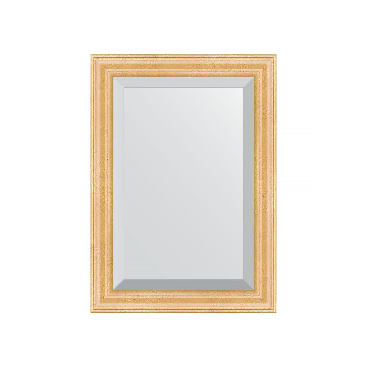 Зеркало настенное с фацетом EVOFORM в багетной раме сосна, 51х71 см, BY 1123