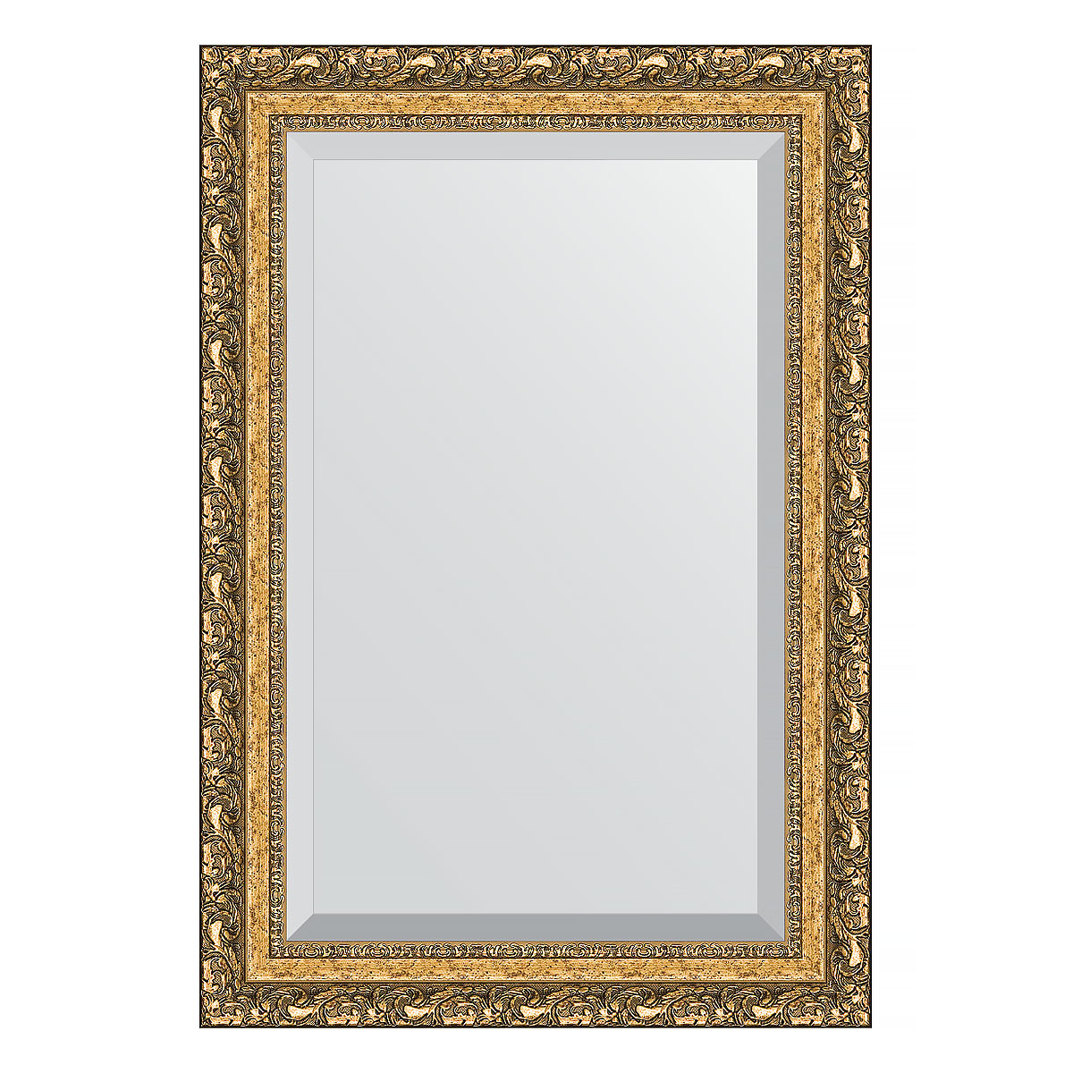 Зеркало настенное с фацетом EVOFORM в багетной раме виньетка бронзовая, 65х95 см, BY 1280
