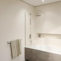 Шторка на ванну RGW SC-051 900, стекло прозрачное, профиль хром фото в интернет-магазине Русалия