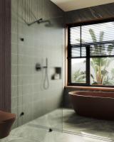 Душевая перегородка коннектор стена-стекло 1950*790 8 мм Сатин MGD-268-6 Maybah Glass фото в интернет-магазине Русалия