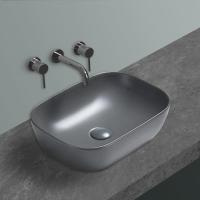 Раковина керамическая Vincea VBS-102MG, 455*325*135, накладная, цвет серый матовый фото в интернет-магазине Русалия