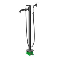 Смеситель напольный для ванны и душа Timo Arisa (5300/03Y-CR) черный фото в интернет-магазине Русалия