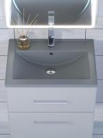 Раковина для ванной кварцевая Uperwood Foster Quartz 60х40,5х16,5 см, серая матовая, бетон 291030052 фото в интернет-магазине Русалия