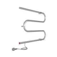 Полотенцесушитель электрический M б/п (electro) 60/50 (кнопка, прям.провод справа, Полиров.) INDIGO  ME60-50 фото в интернет-магазине Русалия