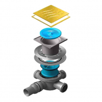 Точечный трап Pestan Confluo Standard 15х15 Tide Gold (13000115) фото в интернет-магазине Русалия