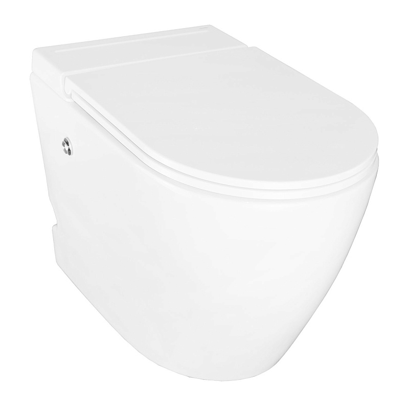 Унитаз приставной с функцией импульсного смыва AZ102 (360х570х450) Azario