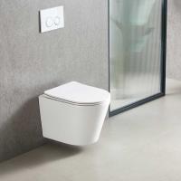 Унитаз подвесной Tornado Piatti VT1-11T безободковы, цвет белый, ультратонкое soft-close сиденье Vincea фото в интернет-магазине Русалия