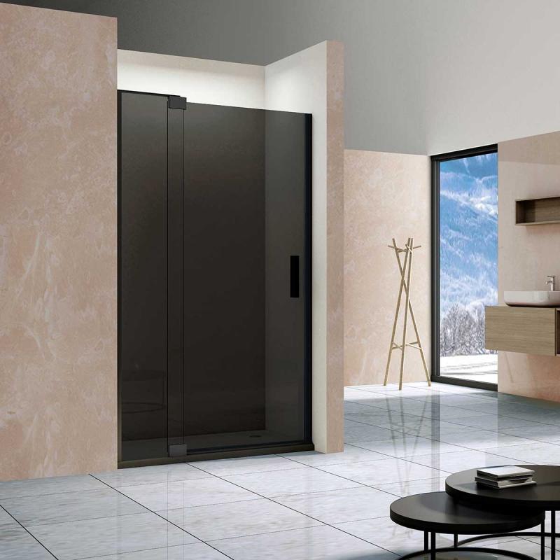 Душевая дверь Extra VDP-1E9010CGB, 900/1000, черный, стекло тонированное Vincea