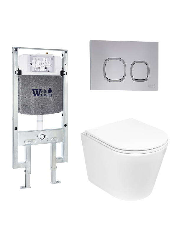 Комплект AMBERG 497 ST + SALZBACH 043 GL-WT + AMBERG RD-CR WeltWasser