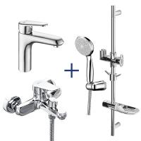 Комплект смесителей Lemark "3 в 1" Point (LM0380C) фото в интернет-магазине Русалия