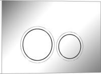 ESTI-O Клавиша смыва 246 х 165 мм, хром глянцевый, пластик IBERICA BLANCA фото в интернет-магазине Русалия