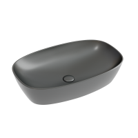 Умывальник чаша накладная овальная (цвет Темный Антрацит Матовый) Element 600*380*138мм CN6049MDH Ceramica Nova фото в интернет-магазине Русалия