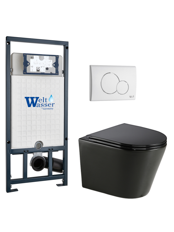 Комплект MARBERG 507 + SALZBACH 043 GL-BL + MAR 507 RD GL-WT WeltWasser