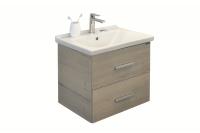 COMFORTY. Тумба-умывальник "Парма-60" дуб дымчатый с раковиной "Миранда 60" фото в интернет-магазине Русалия