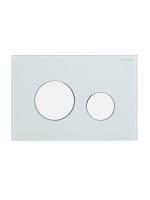 Кнопка смыва CEZARES LUX-GB-BIO-C Белый глянцевый/белый матовый фото в интернет-магазине Русалия