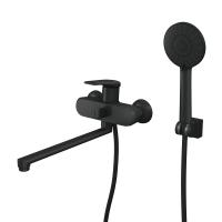 Смеситель для ванны с длинным поворотным изливом RUSH Nevis (NE1735-51Black) фото в интернет-магазине Русалия