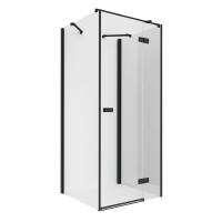 Душевое ограждение NEW TRENDY REFLEXA BLACK R 120x80x200 EXK-5048 (черный) фото в интернет-магазине Русалия