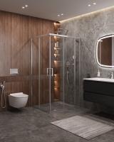 Душевой уголок CEZARES MOLVENO-AH-21-80+30-C-Cr-IV фото в интернет-магазине Русалия