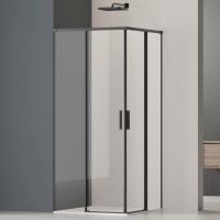 Душевой уголок Soft 2 VSS-3SO2800CLB, 800*800, черный, стекло прозрачное Vincea фото в интернет-магазине Русалия