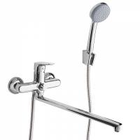 Смеситель для ванны IDDIS Zodiac с длинным изливом с керамическим дивертором (ZODSBL2i10) фото в интернет-магазине Русалия