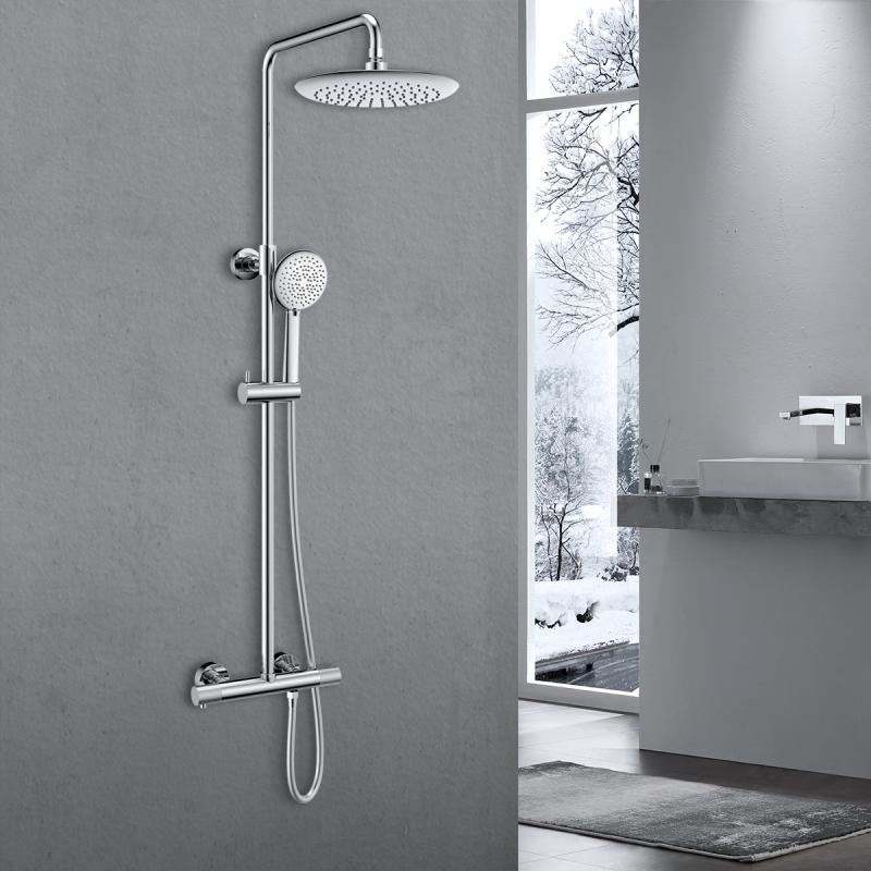 Душевая стойка Desire VSFS-1D0TCH термостатическая, хром Vincea