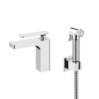 Смеситель для раковины с гигиеническим душем Timo Torne 4360/00G хром фото в интернет-магазине Русалия