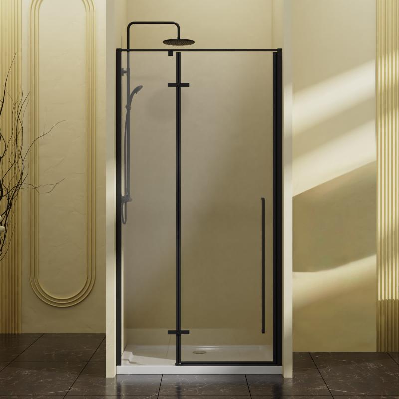 Душевая дверь Slim-N VDPH-5SN100CLB, 1000, черный, стекло прозрачное Vincea