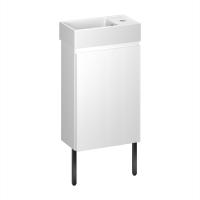 Тумба с раковиной WC Area 40 см матовый белый 221801005 Wellsee фото в интернет-магазине Русалия